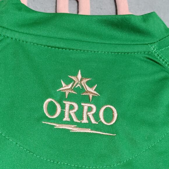 Orro Jamaica Football Club Youth 10-12 Unisex Dri-Fit Jersey Shirt Green Yellow - Picture 8 of 15